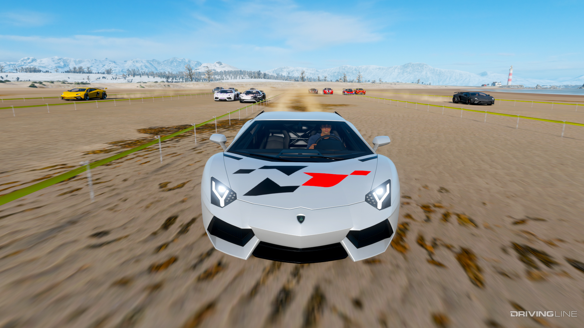 2012 Lamborghini Aventador LP700-4 Forza Edition Drag Racing in Forza Horizon 4
