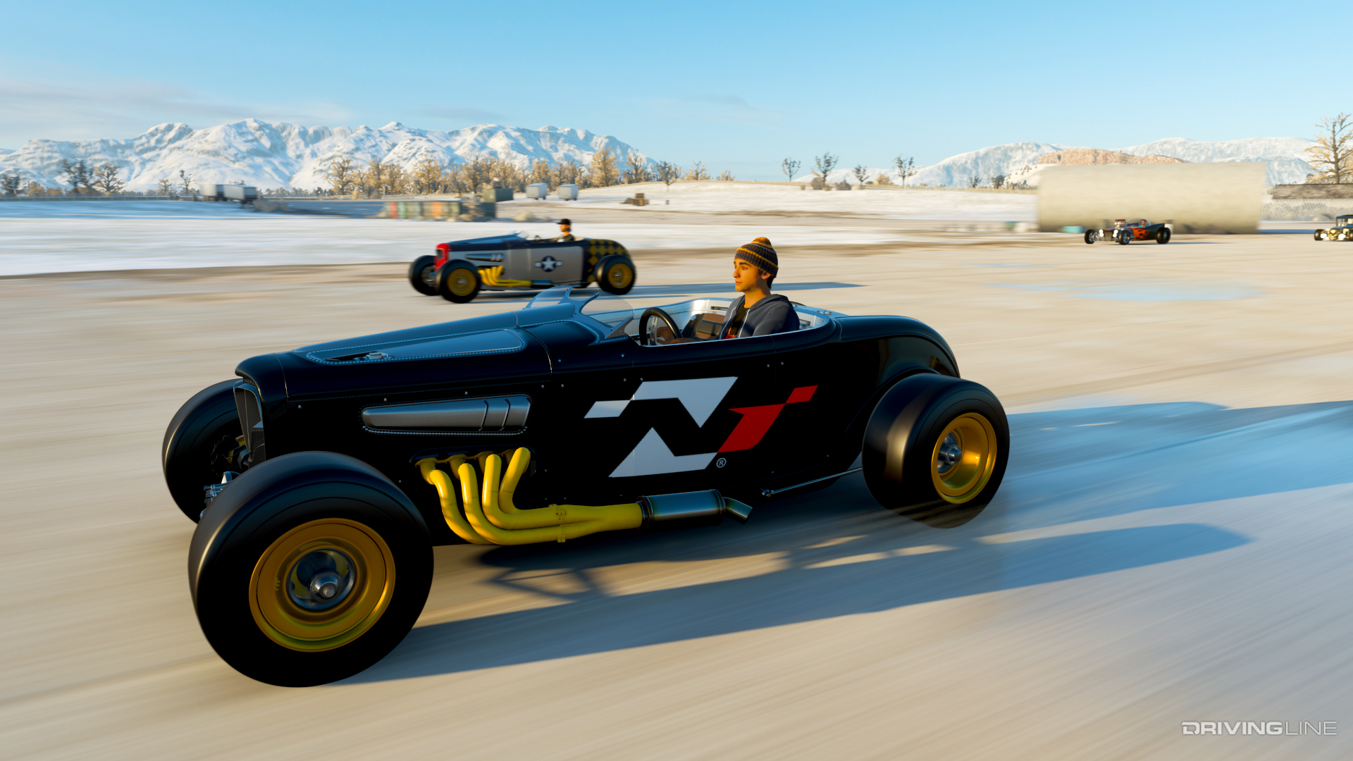 1932 Ford Custom Double Down Drag Racing in Forza Horizon 4
