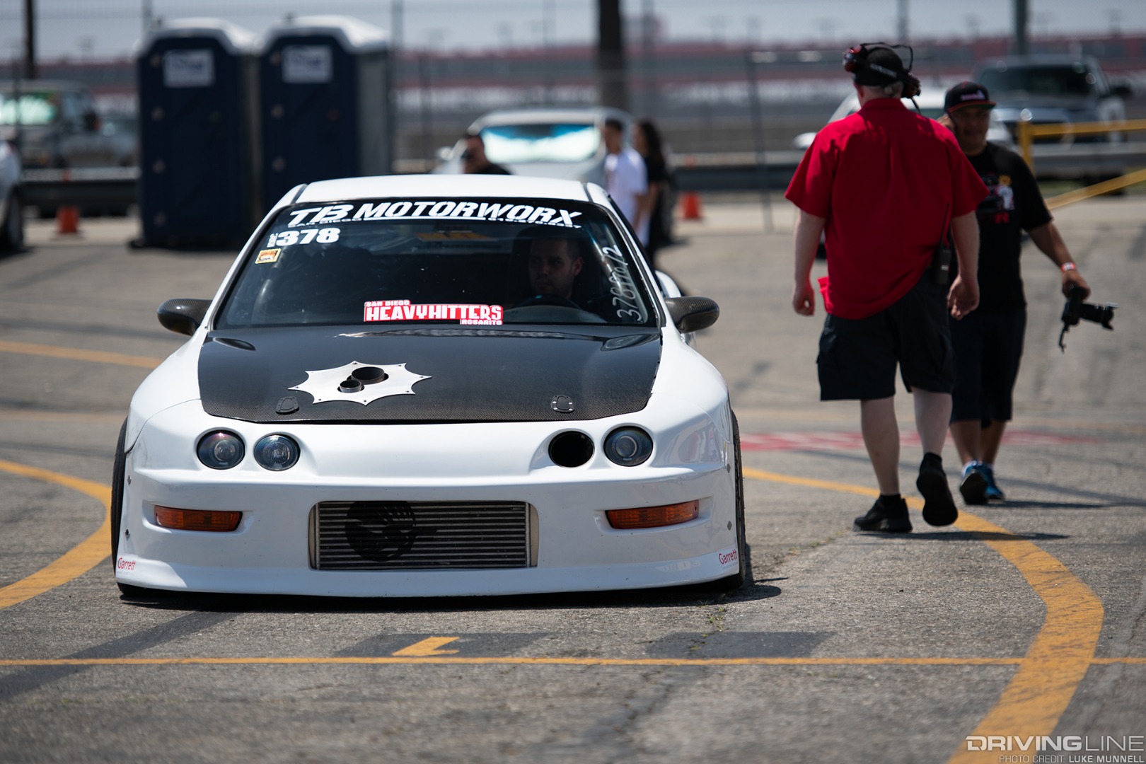 Eibach Honda Meet and Drags at Fontana DC2 Acura Integra drag car three piece front end
