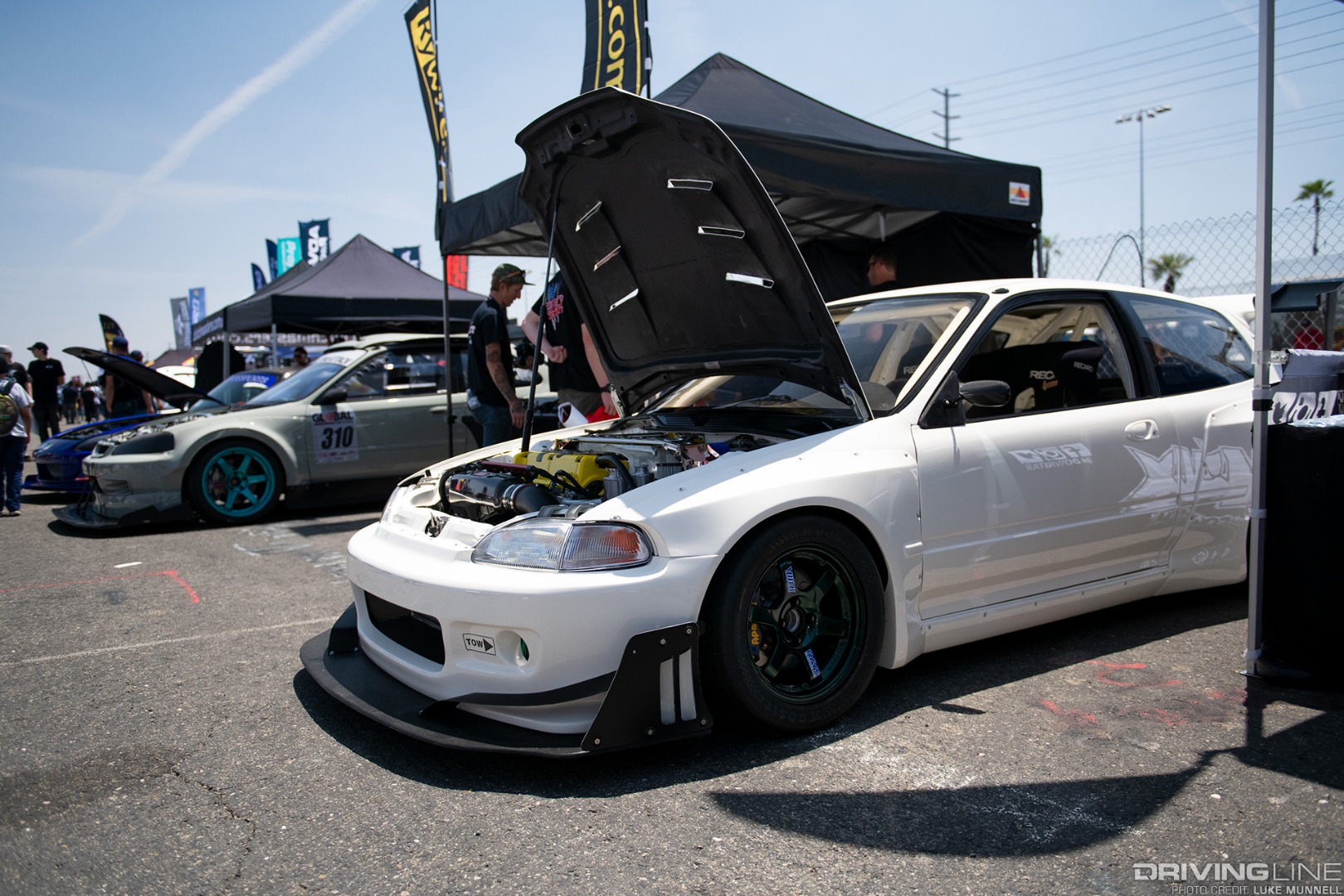 Eibach Honda Meet and Drags at Fontana Ryan Hoegner K-series EG Civic Pandem