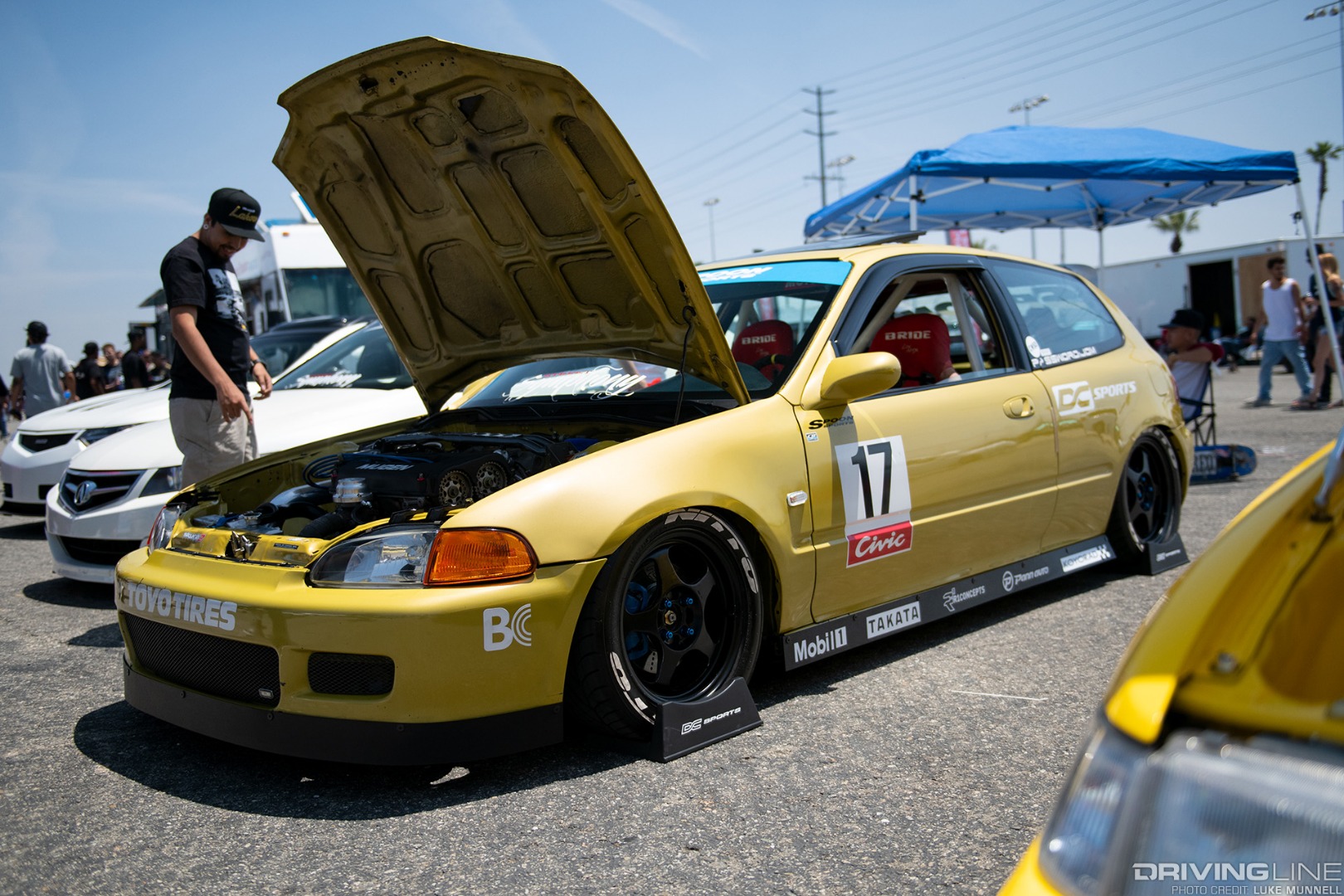 Eibach Honda Meet and Drags at Fontana turbocharged EG Civic Nitto Tires
