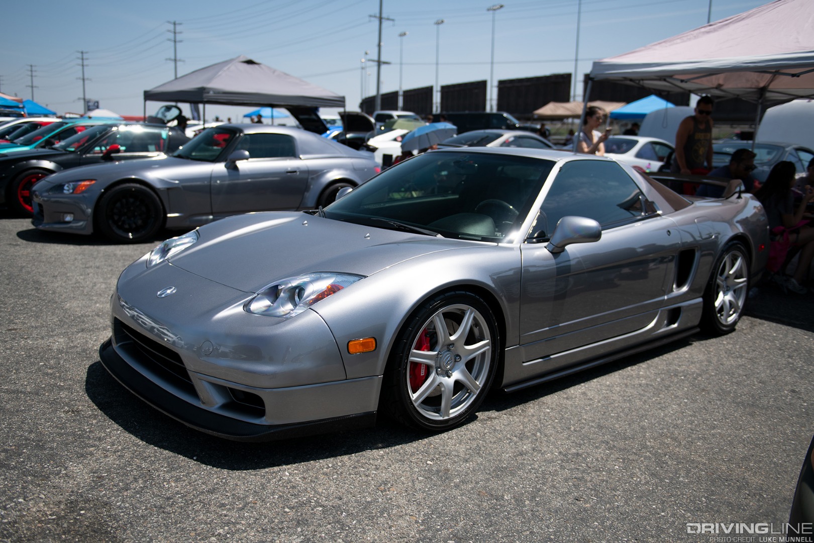 Eibach Honda Meet and Drags at Fontana silver Acura NSX