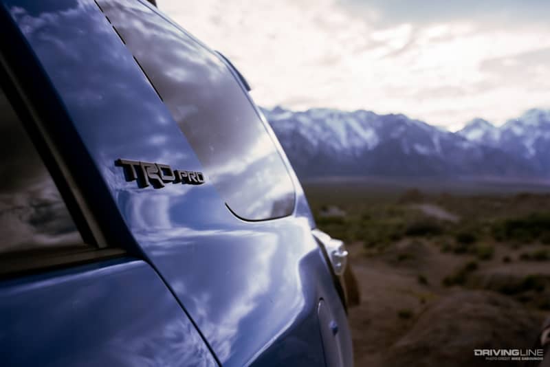 Toyota 4Runner TRD Pro Badge Taken While Overlanding