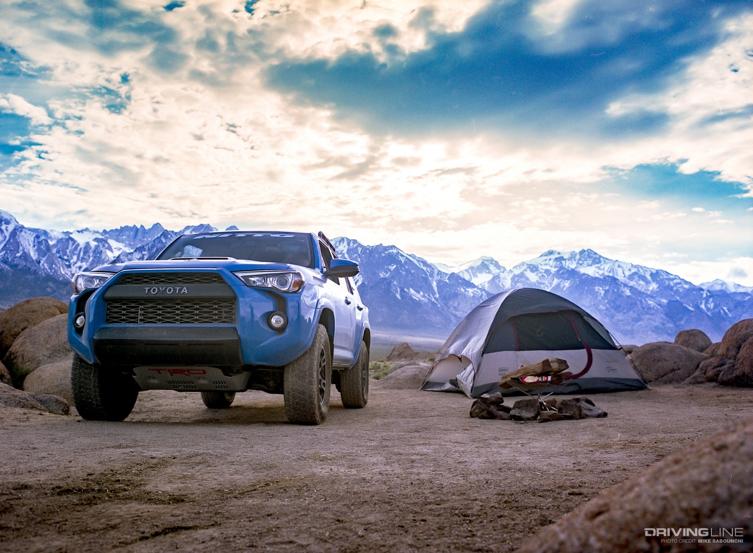 Toyota 4Runner TRD Pro Overlanding Next to a Tent