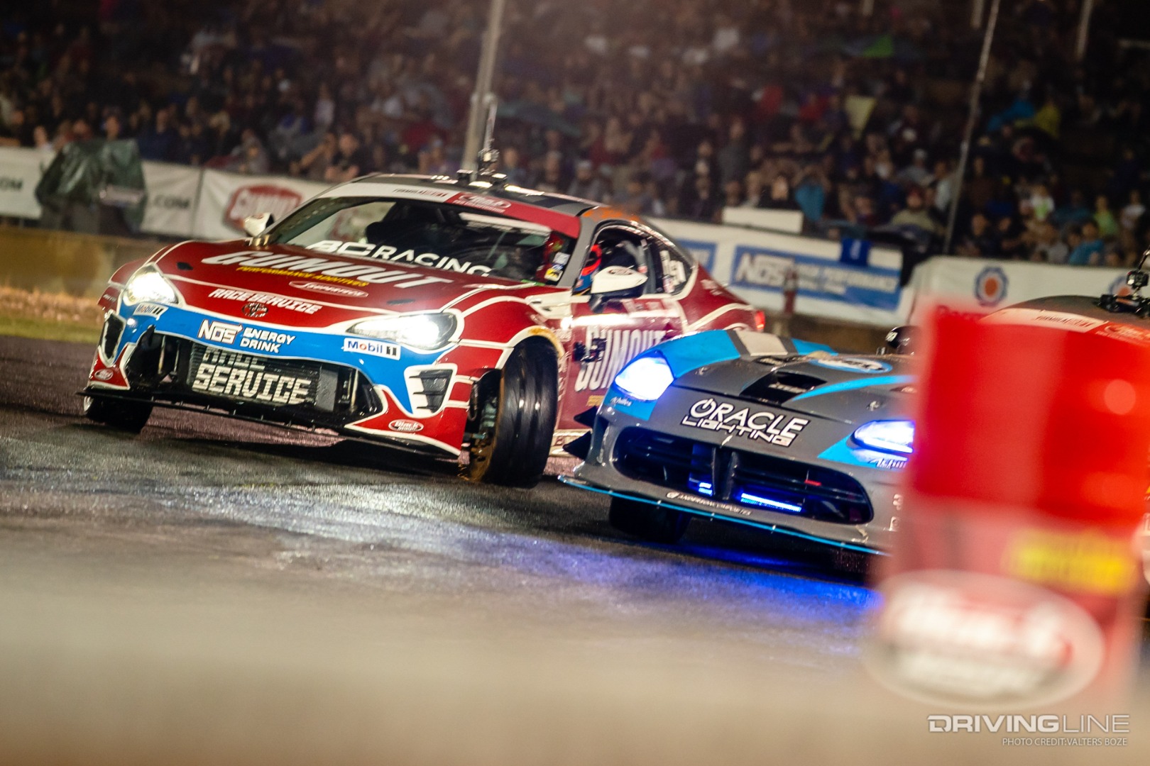 Ryan Tuerck tandem drifting against oracle Dodge Viper