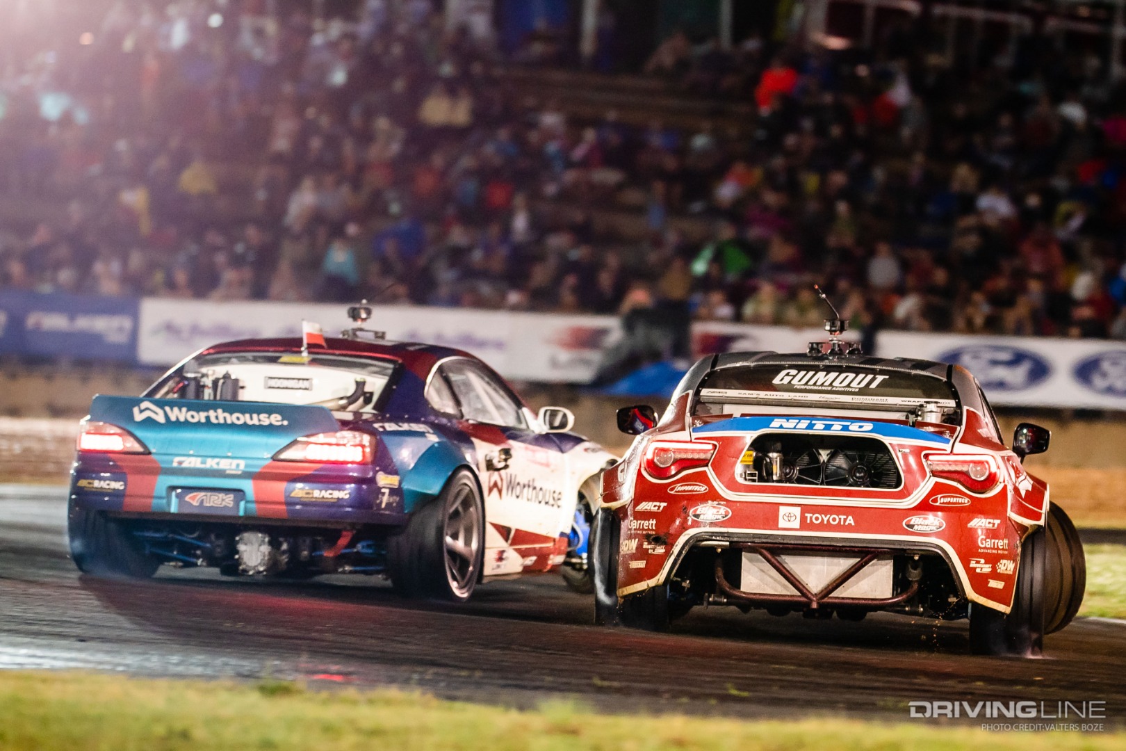 Ryan Tuerck tandem drifting against Piotr Wiecek at FDATL
