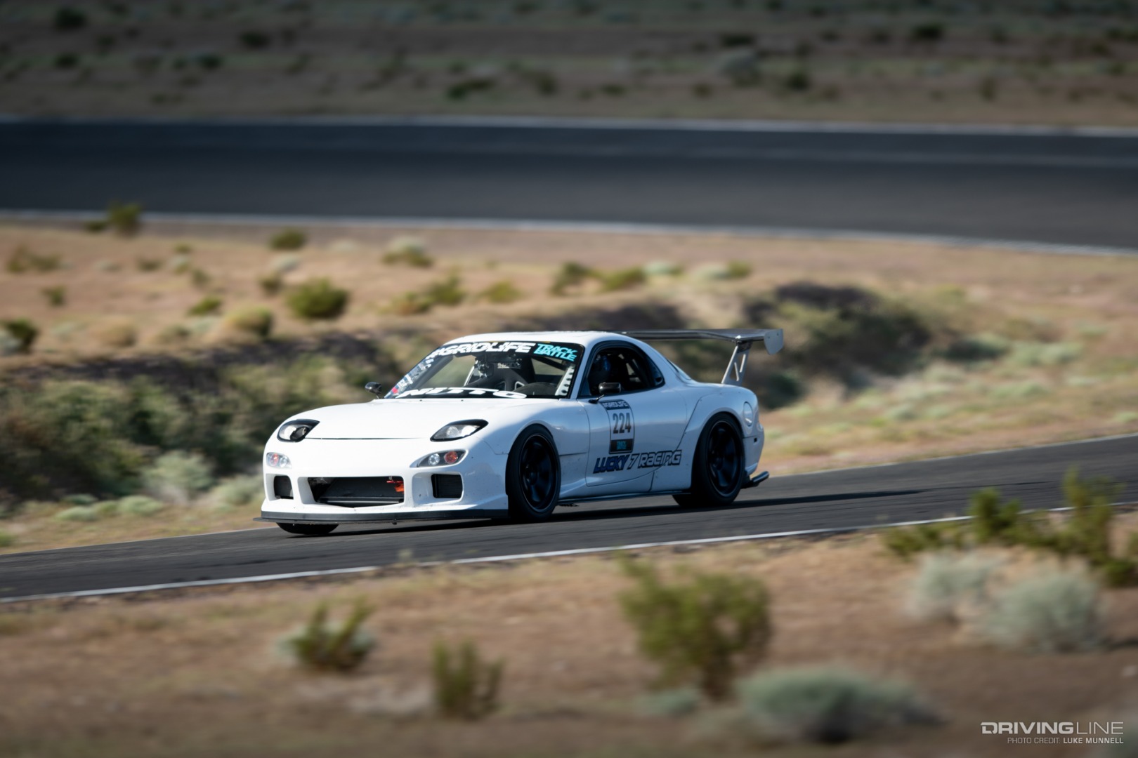 Mazda FD RX-7 on the Track at Driver Battles