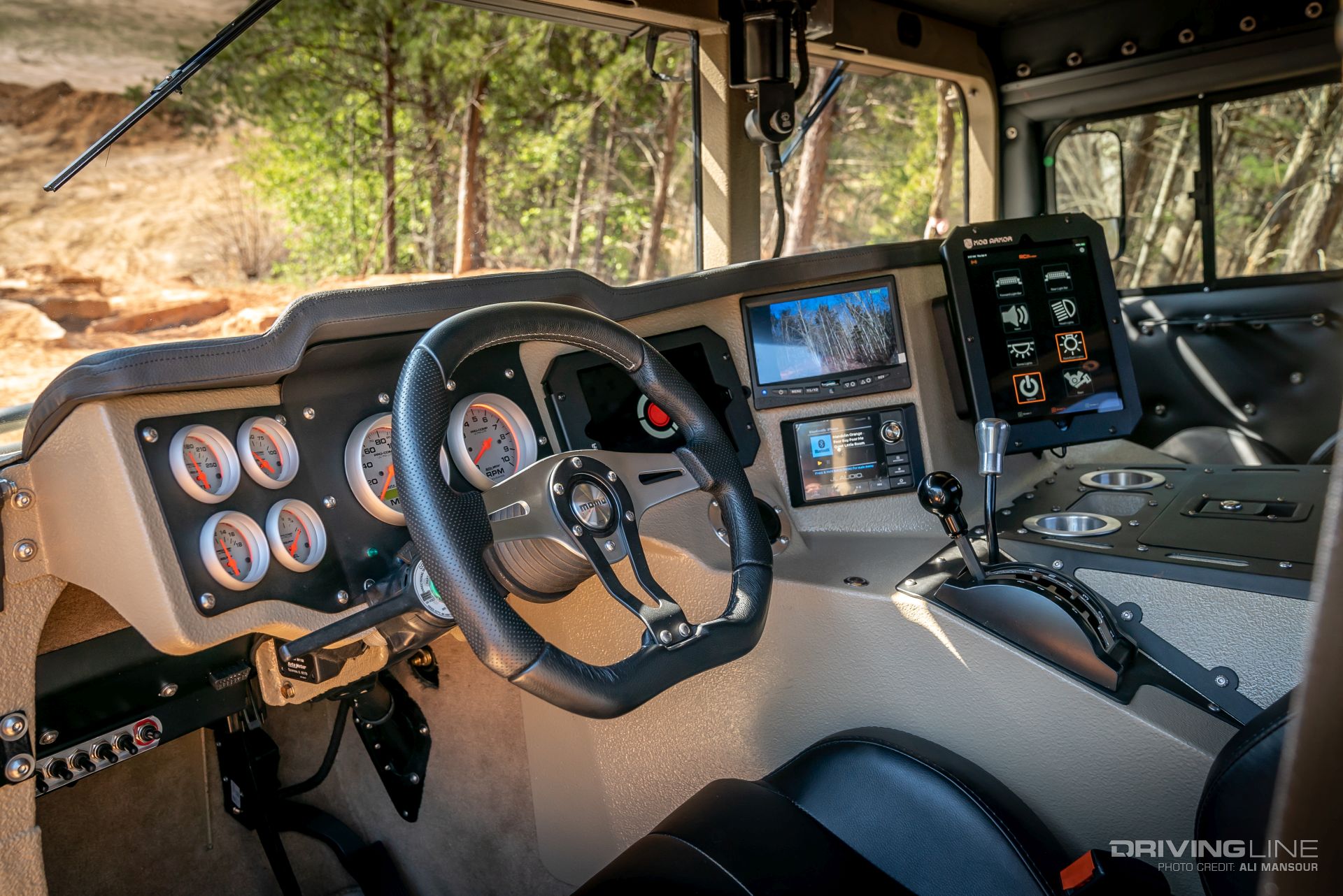 Interior of Vice Unlimited's HMMWV