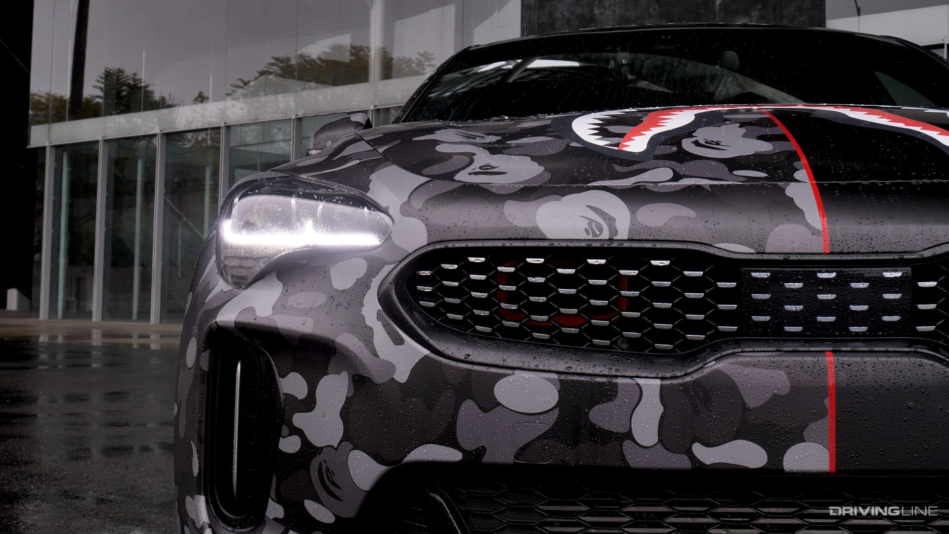 2018 Custom Kia Stinger passenger side grille