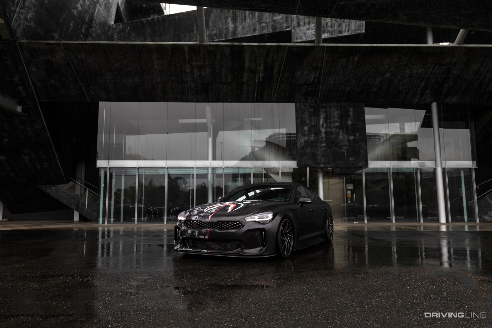 2018 Custom Kia Stinger front three quarter low