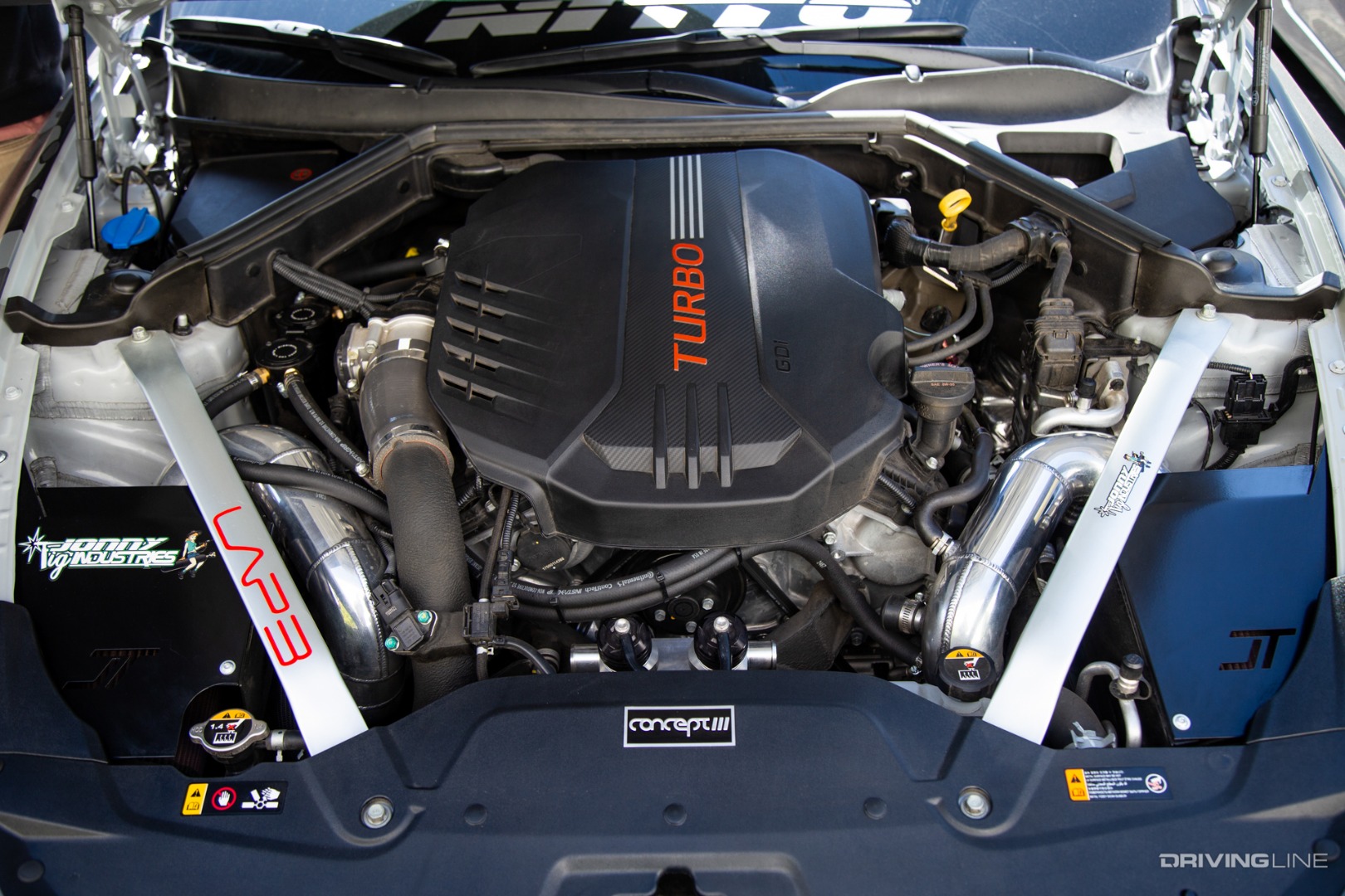 2018 Custom Kia Stinger engine compartment