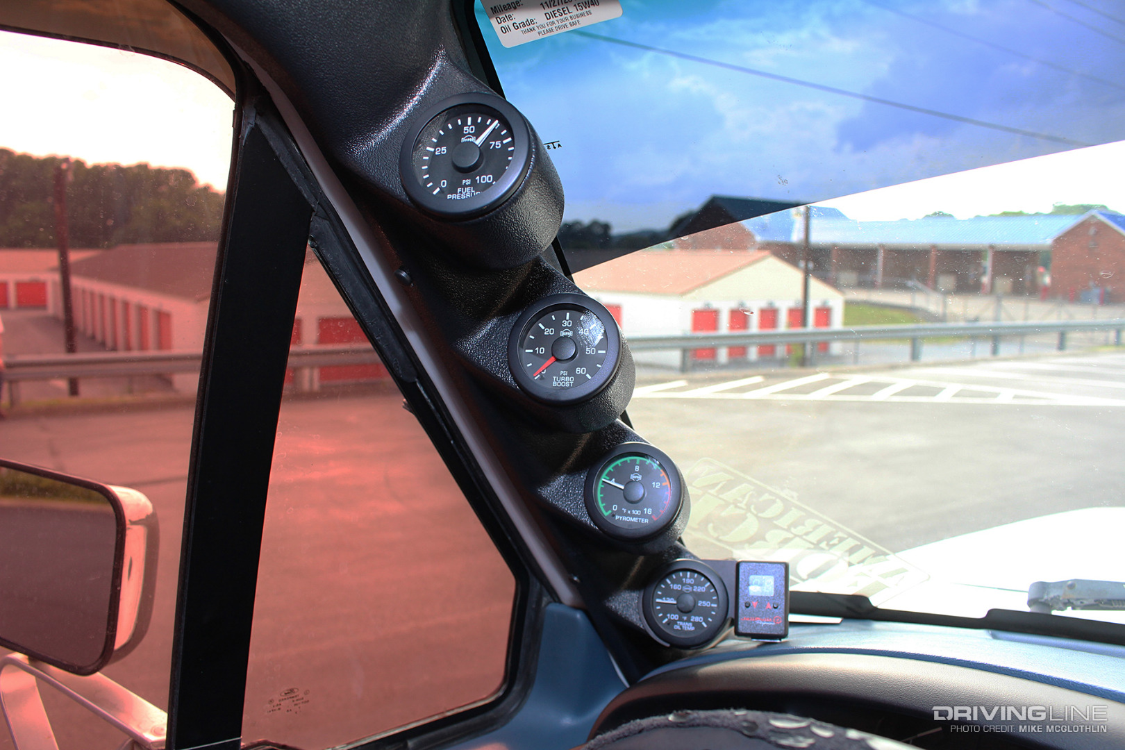 1997 Ford-F250 A-Pillar Gauges