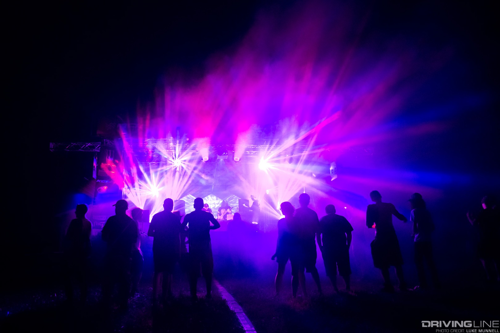 Hyperfest at VIR music and lights on the main stage