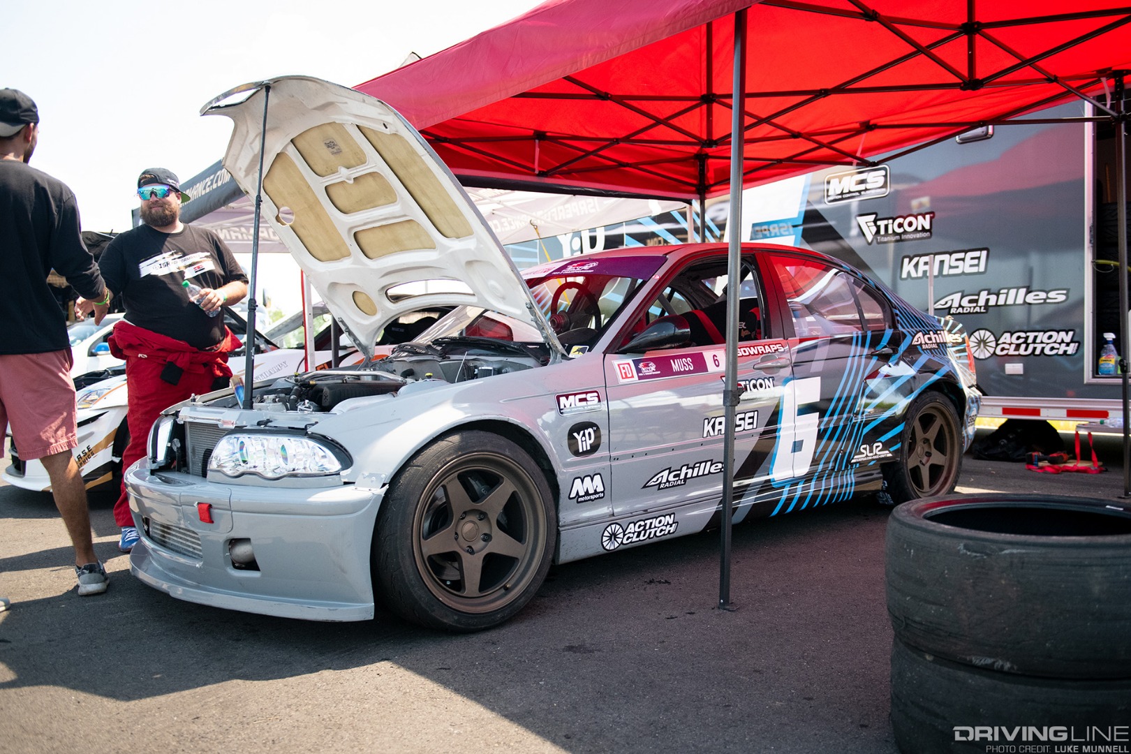 Hyperfest at VIR AJ Muss turbocharged E46 BMW M3 drift car