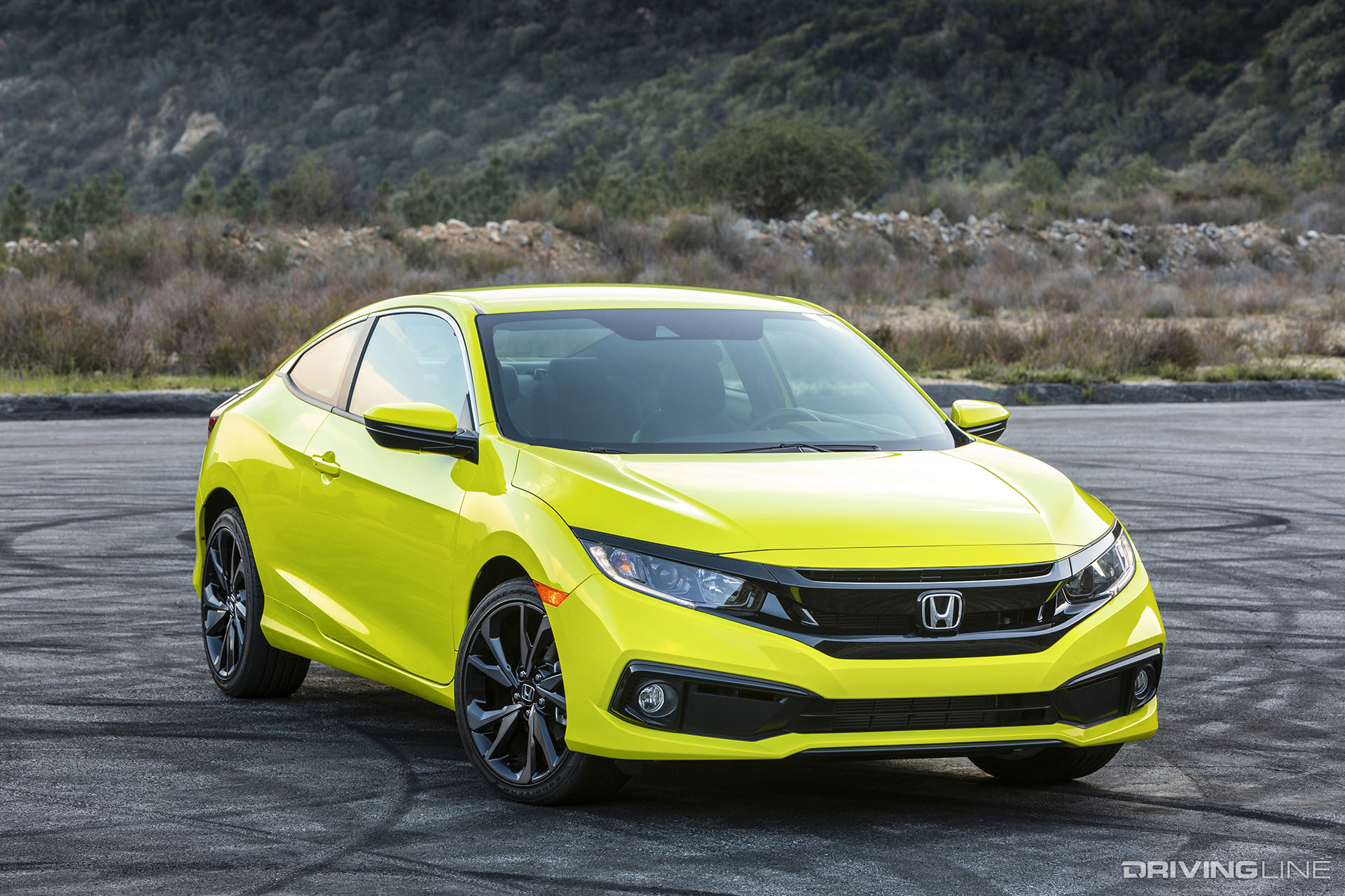 2019 Honda Civic Sport Coupe Yellow