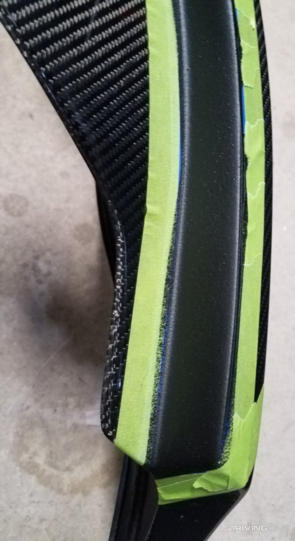 taping off and painting carbon fiber car parts
