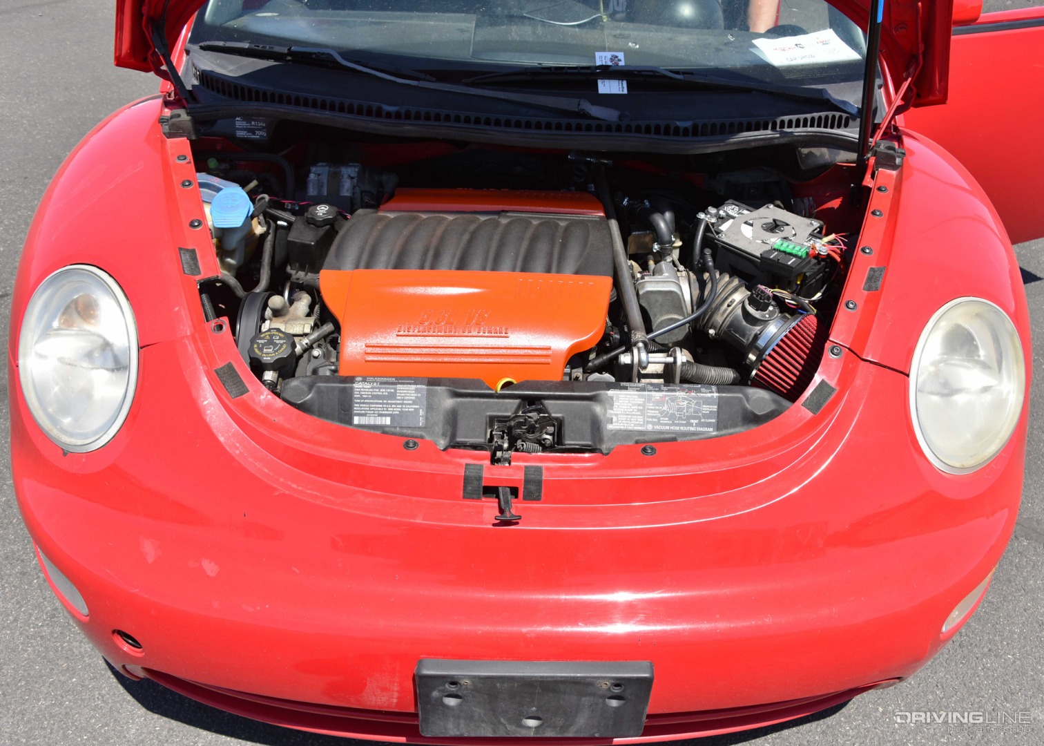 1999 VW Bug with LS4 motor engine compartment photo