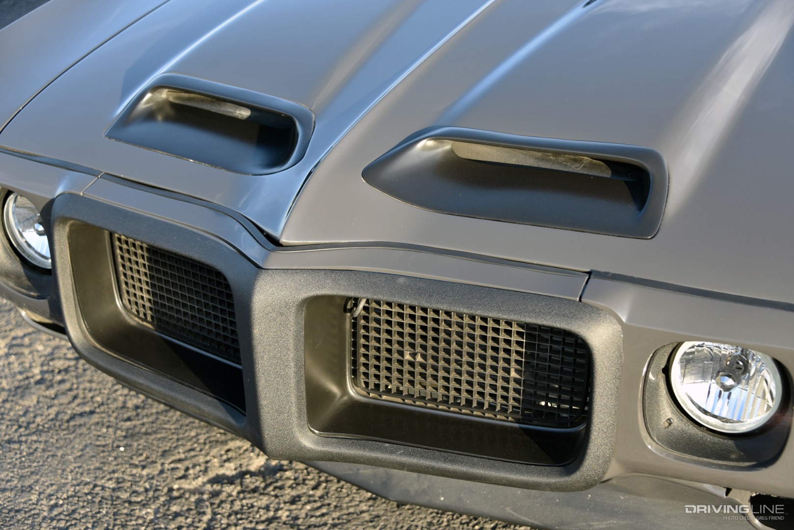 1969 Pontiac Firebird Trans Am front end detail