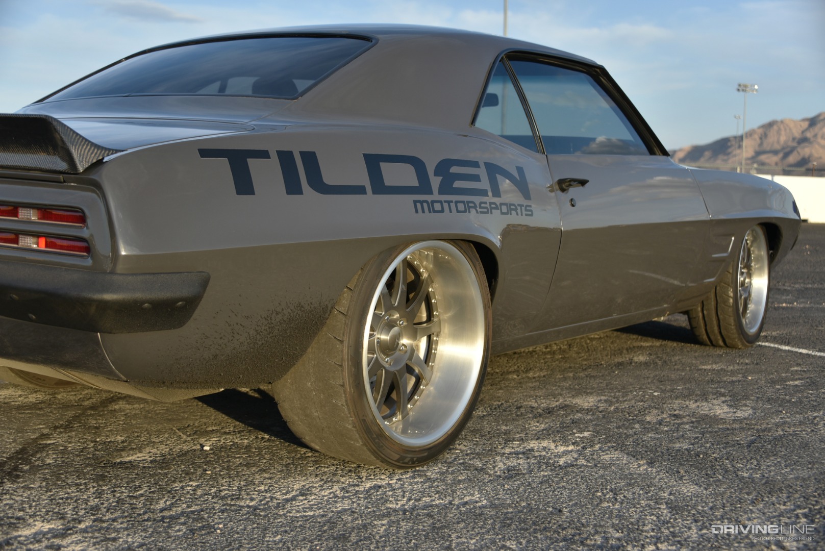 1969 Pontiac Firebird Trans Am rear passenger side Nitto NT05 with no tread left