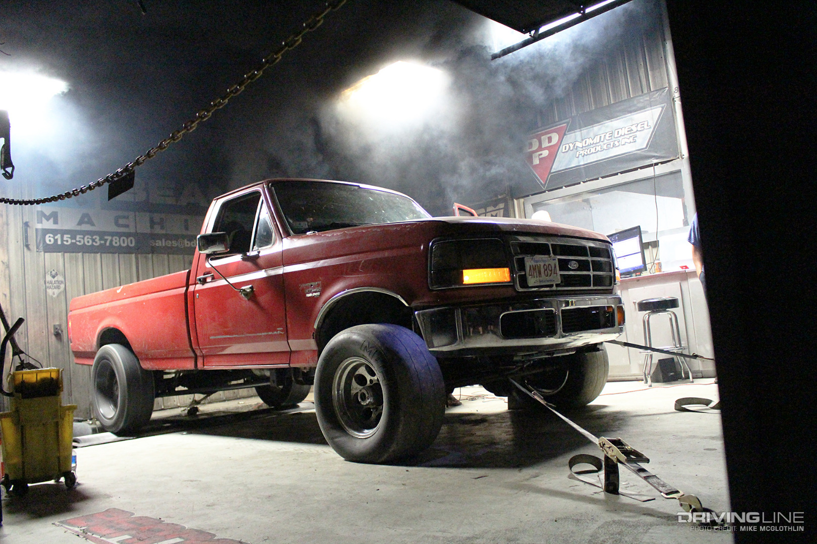 OBS Ford F350 Power Stroke Diesel on the Chassis Dyno
