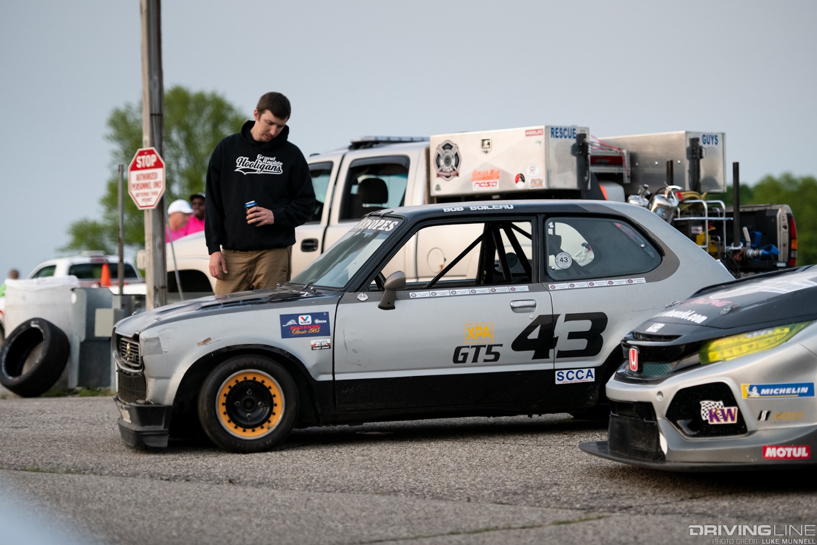 Gridlife Midwest Festival Honda Bob 1974 Civic 1200 race car