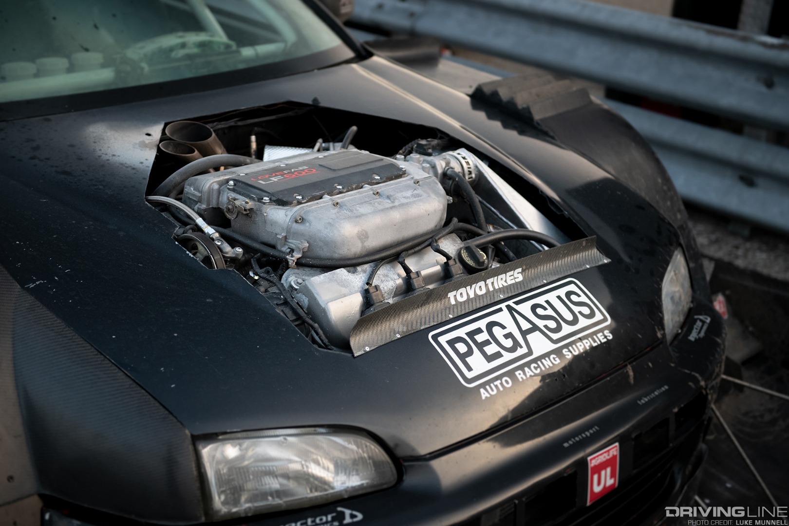 Gridlife Midwest Festival Cody Loveland Beastie EG6 Honda Civic time-attack hill-climb car J-series engine bay