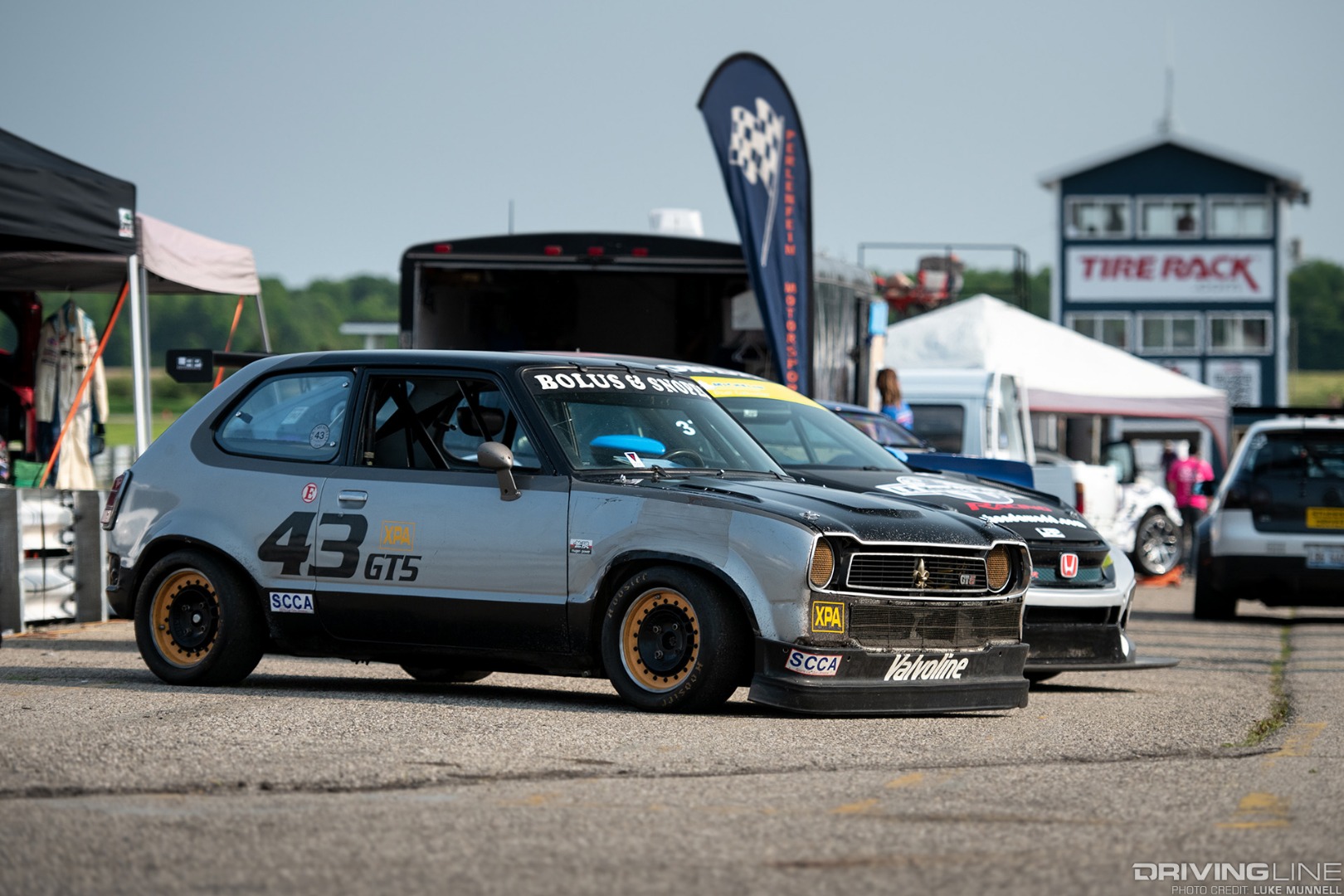 Gridlife Midwest Festival Honda Bob 1974 Civic 1200 race car