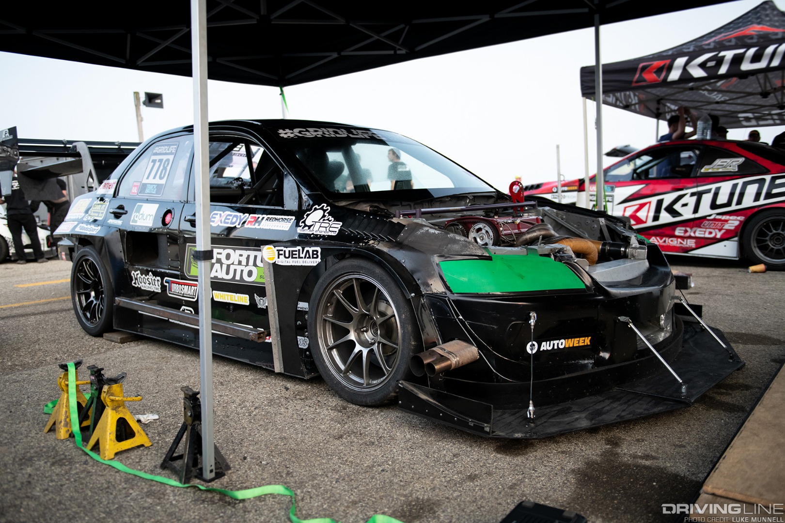 Gridlife Midwest Festival Professional Awesome EVO time attack in the pits