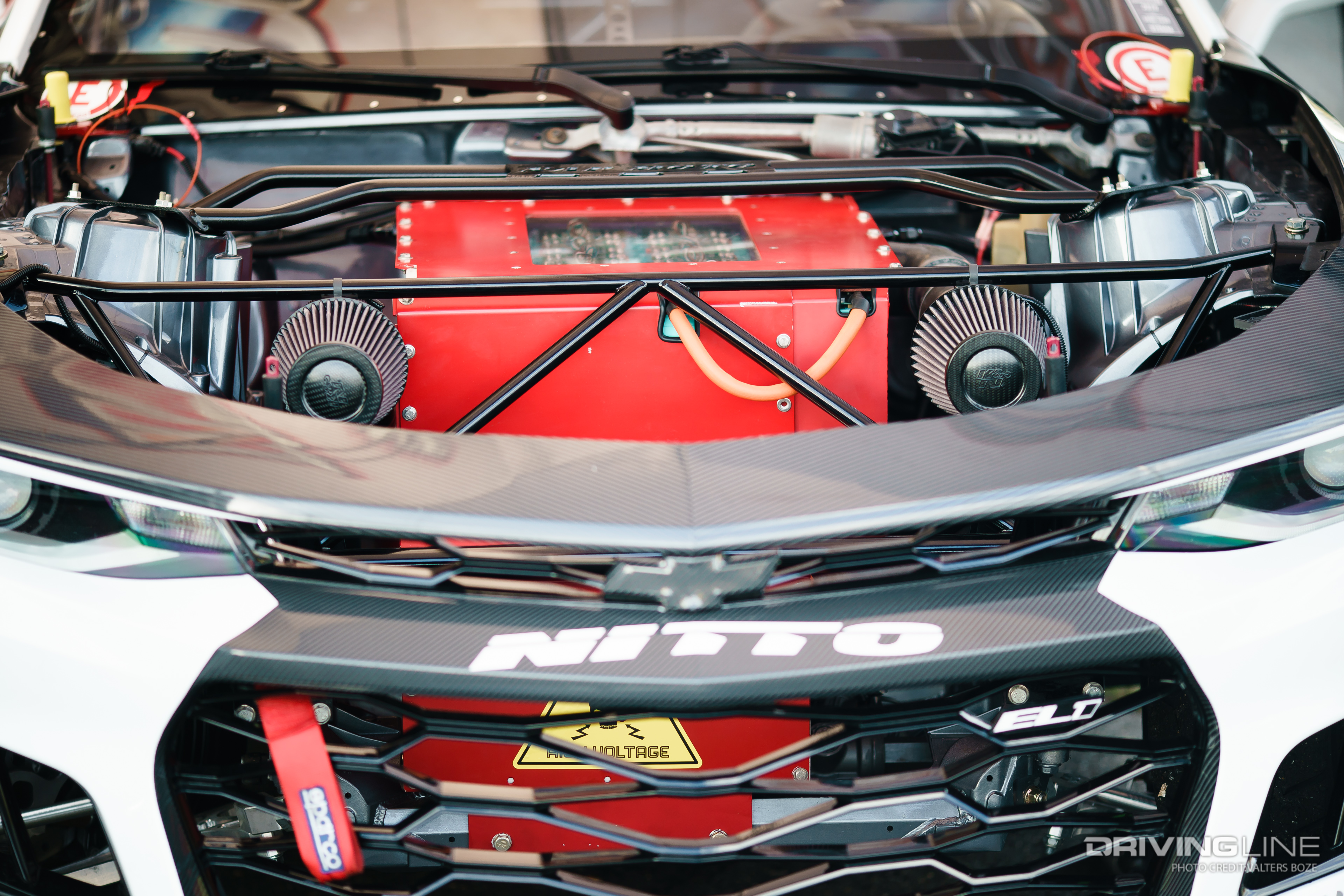 Travis Reeder's Chevy Camaro EL1 doesn't actually have a combustion motor in it