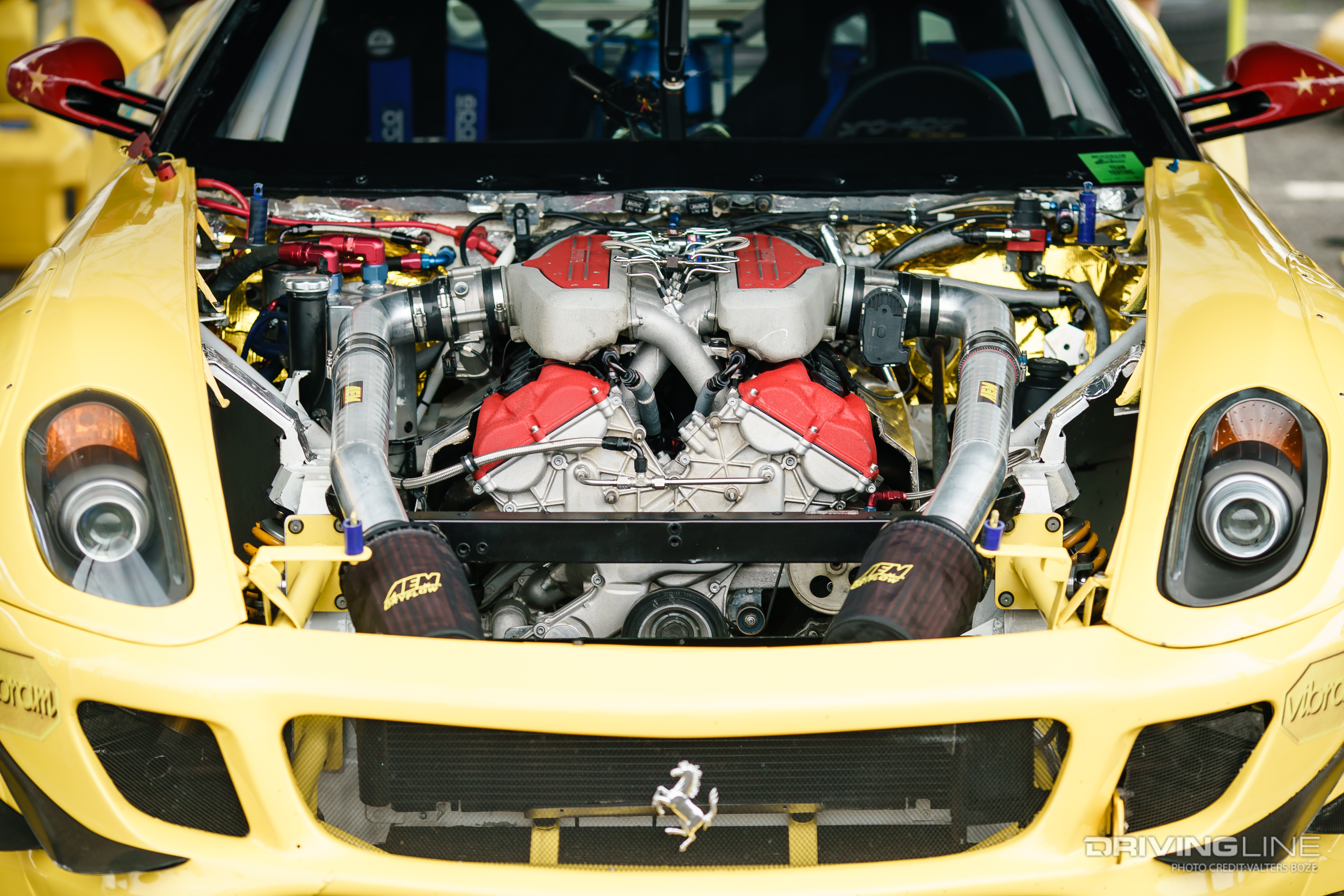 Federico Sceriffo removed the superchargers from his Ferrari V12 engine for 2019 in favor of nitrous