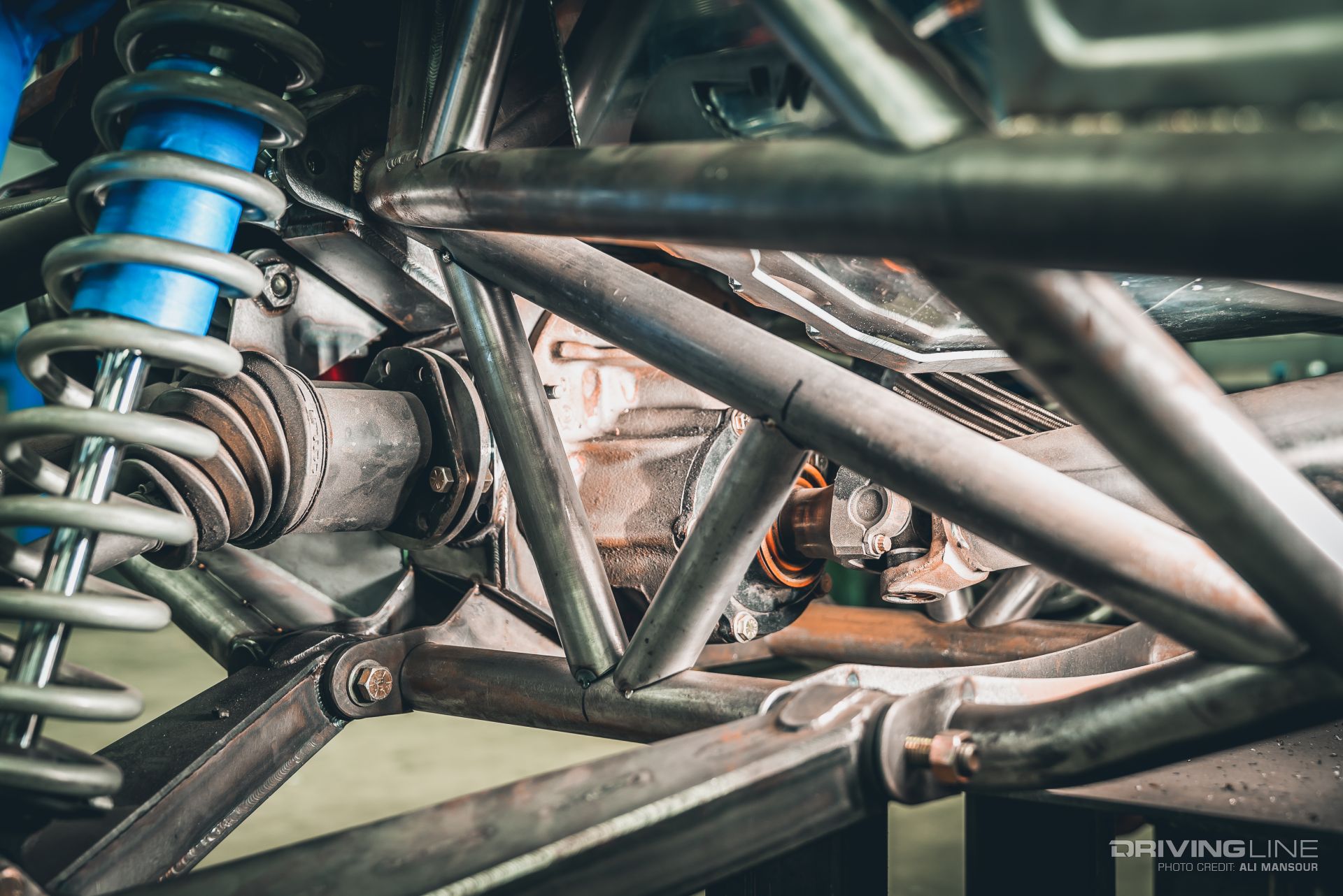 nine-inch rear differential on vice unlimited trophy t ultra4 car