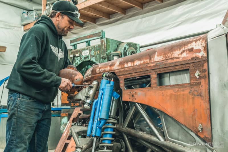 installing A-arm front suspension on vice unlimited trophy t ultra4 car