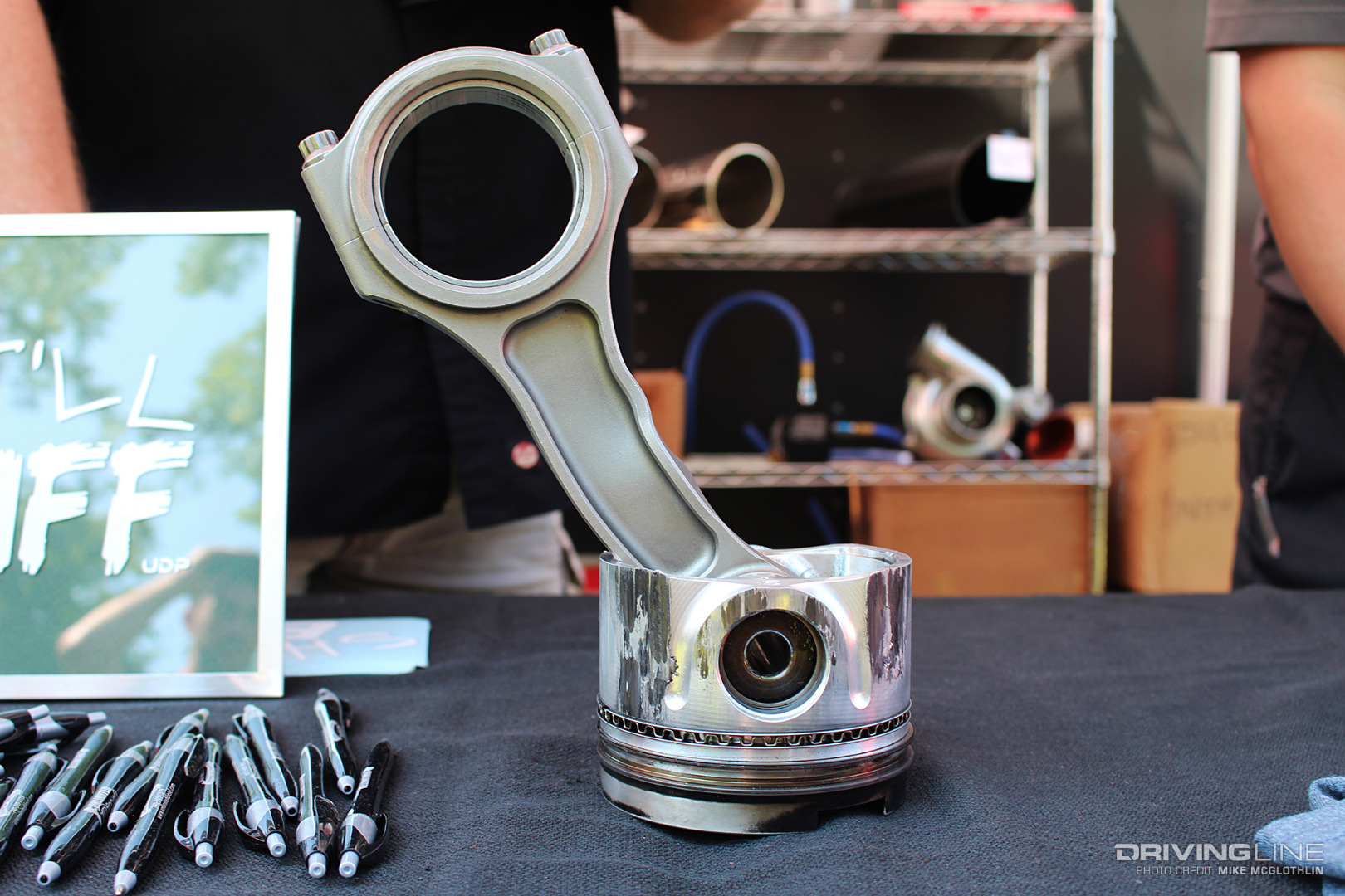 Bent rod from 7.3L Power Stroke diesel engine