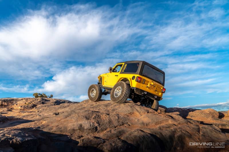 Rear of Jeep Wrangler JL