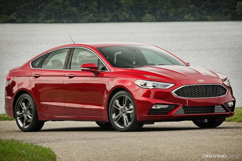 Red Ford Fusion Sport