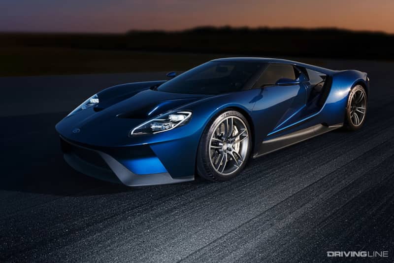 Blue 2017 Ford GT