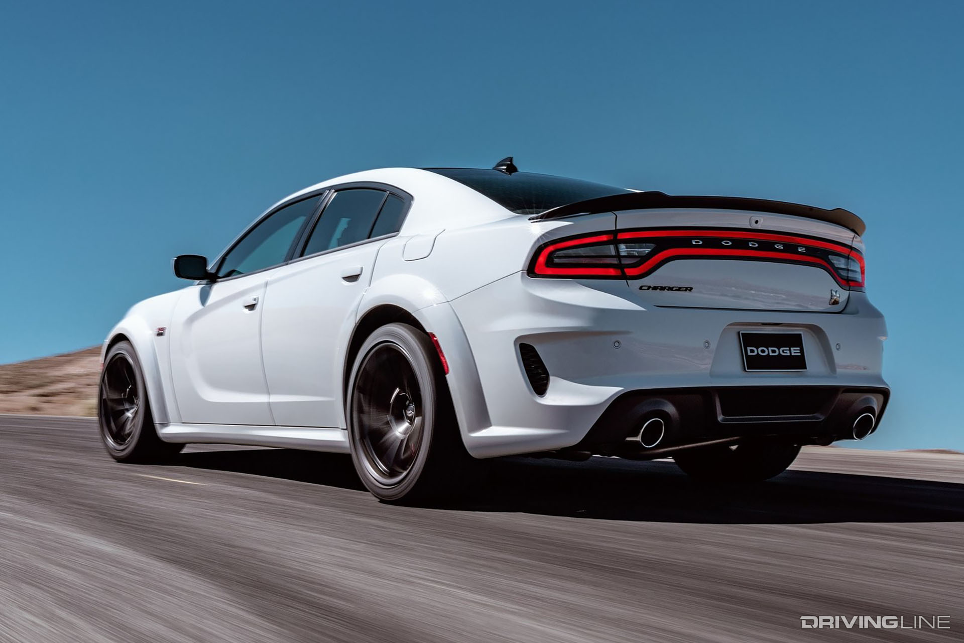 Rear of 2020 Dodge Charger Scat Pack Widebody