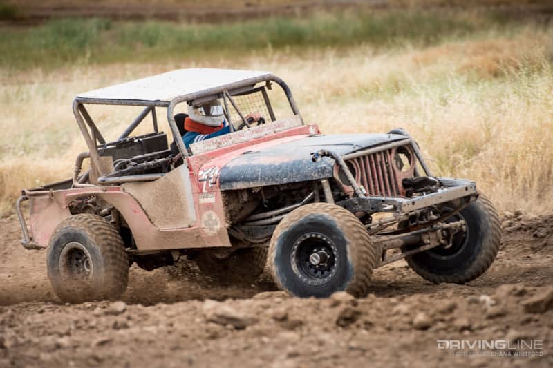 Matt Kinney -racing his Pre-Runner vehicle
