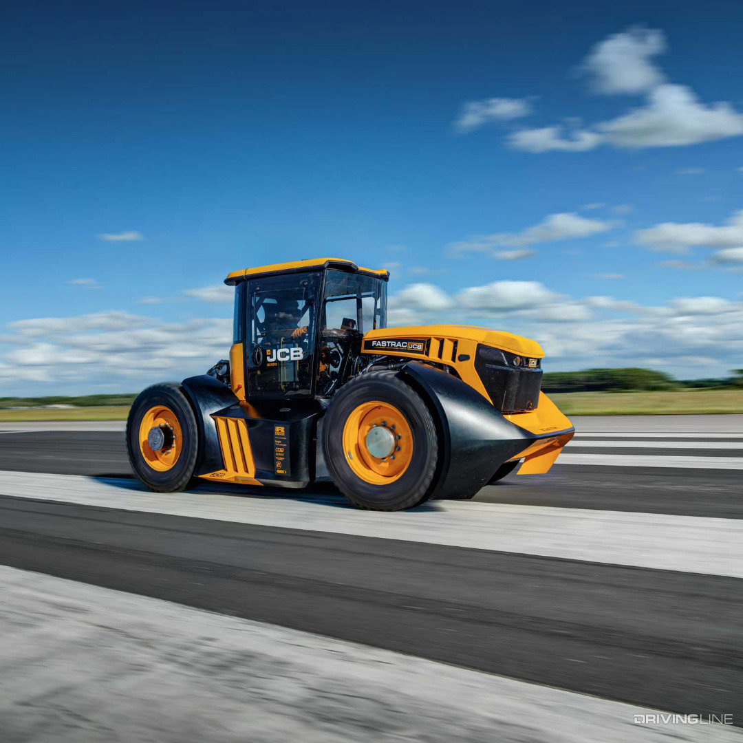 JCB Fastrac Tractor setting the World Record