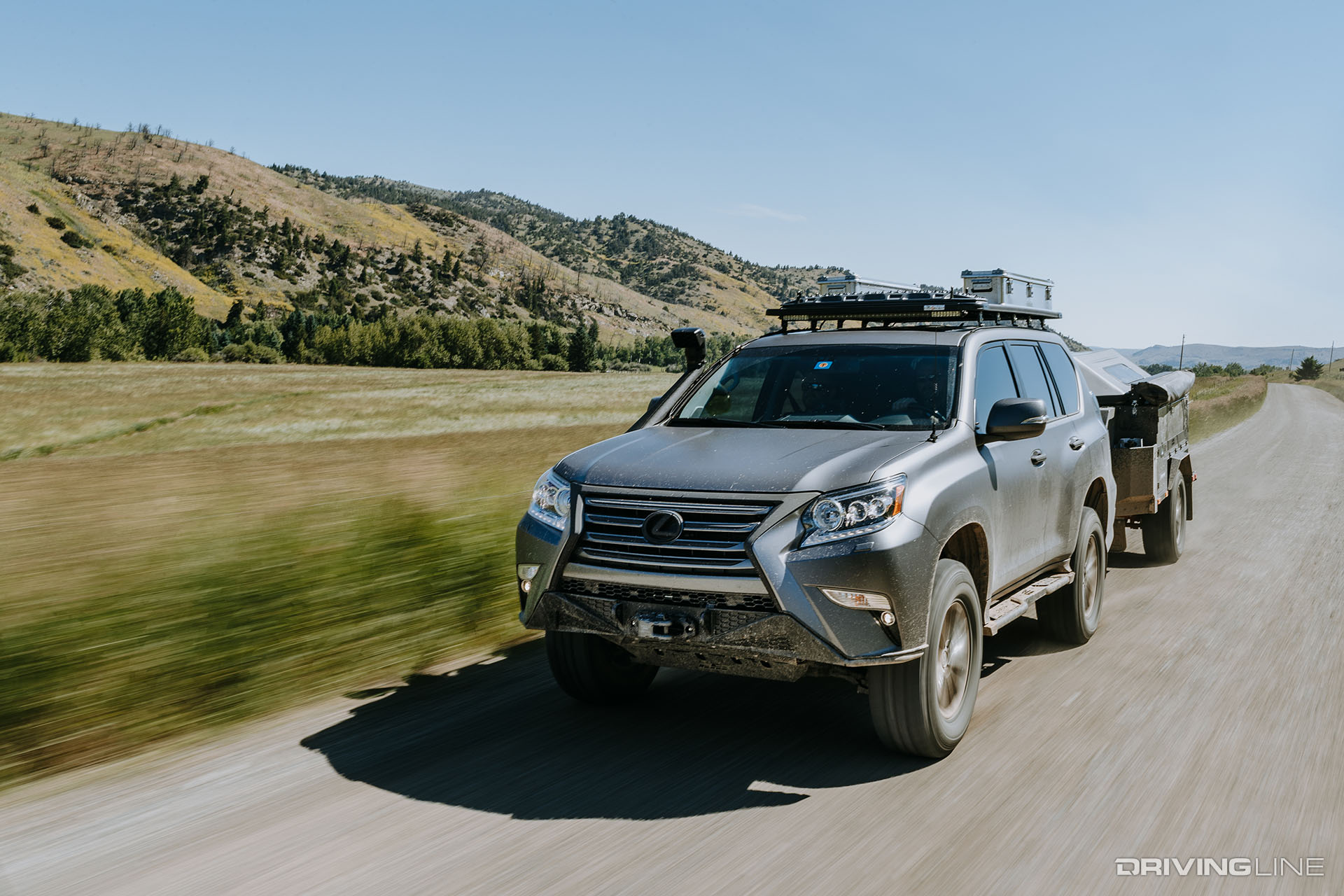 Lexus GXOR Concept driving on-road