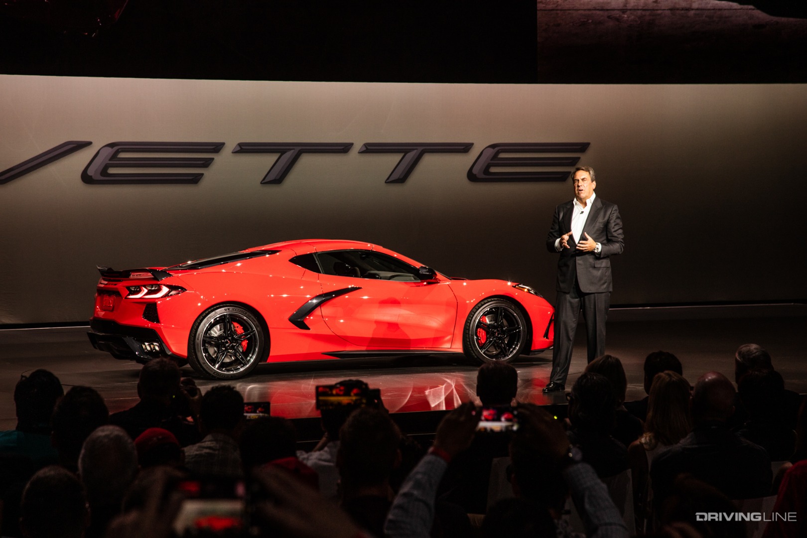 Red 2020 Chevrolet Corvette Stingray passenger side