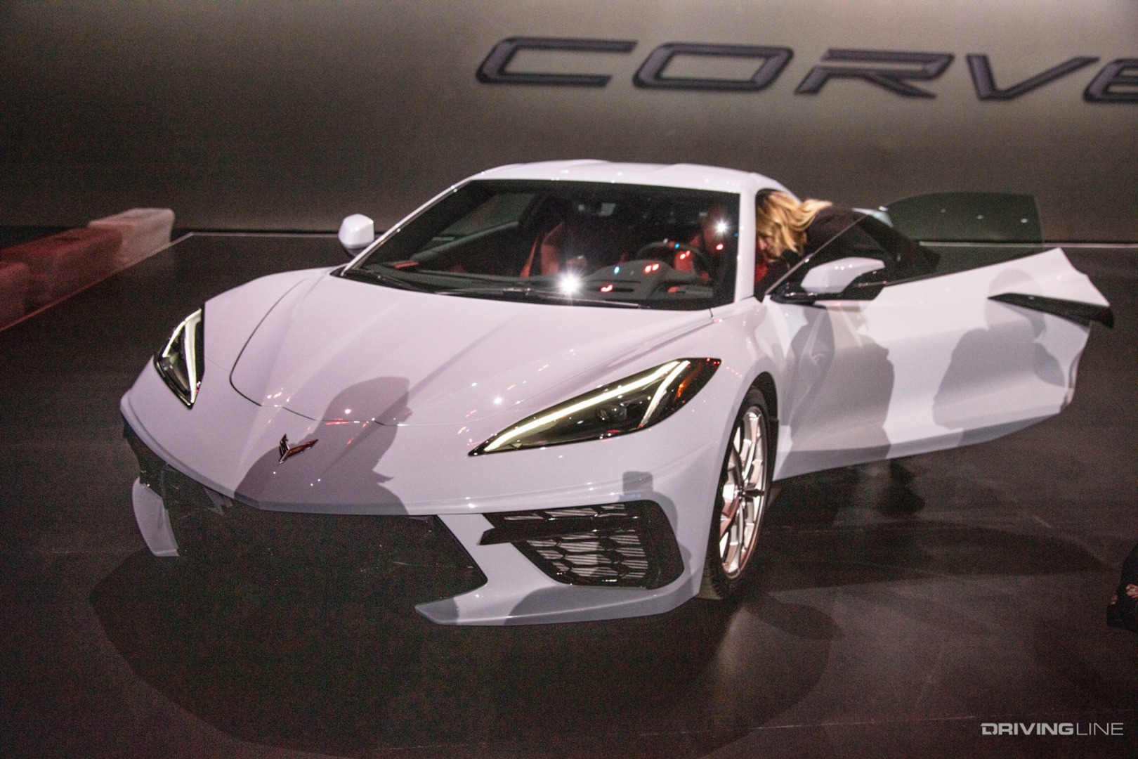 2020 Chevrolet Corvette Stingray front end driver door open