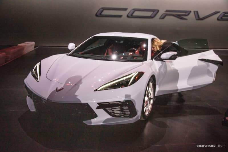 2020 Chevrolet Corvette Stingray front end driver door open