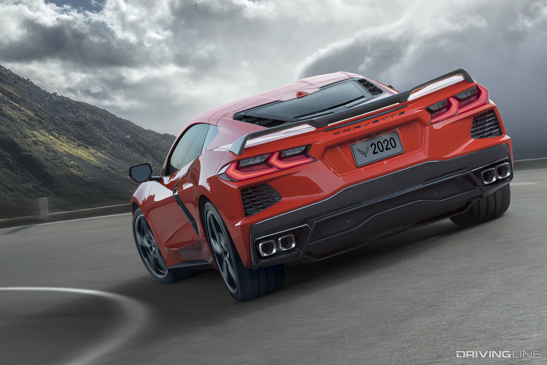 C8 Corvette Rear View