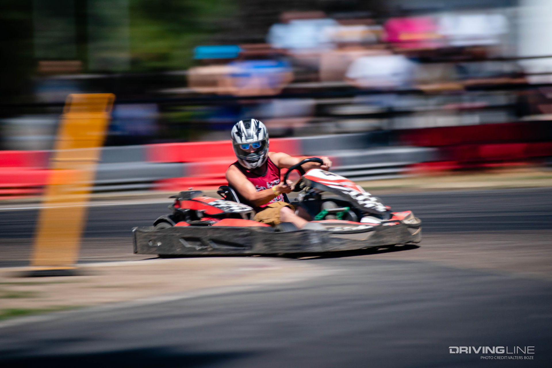 go kart making a turn