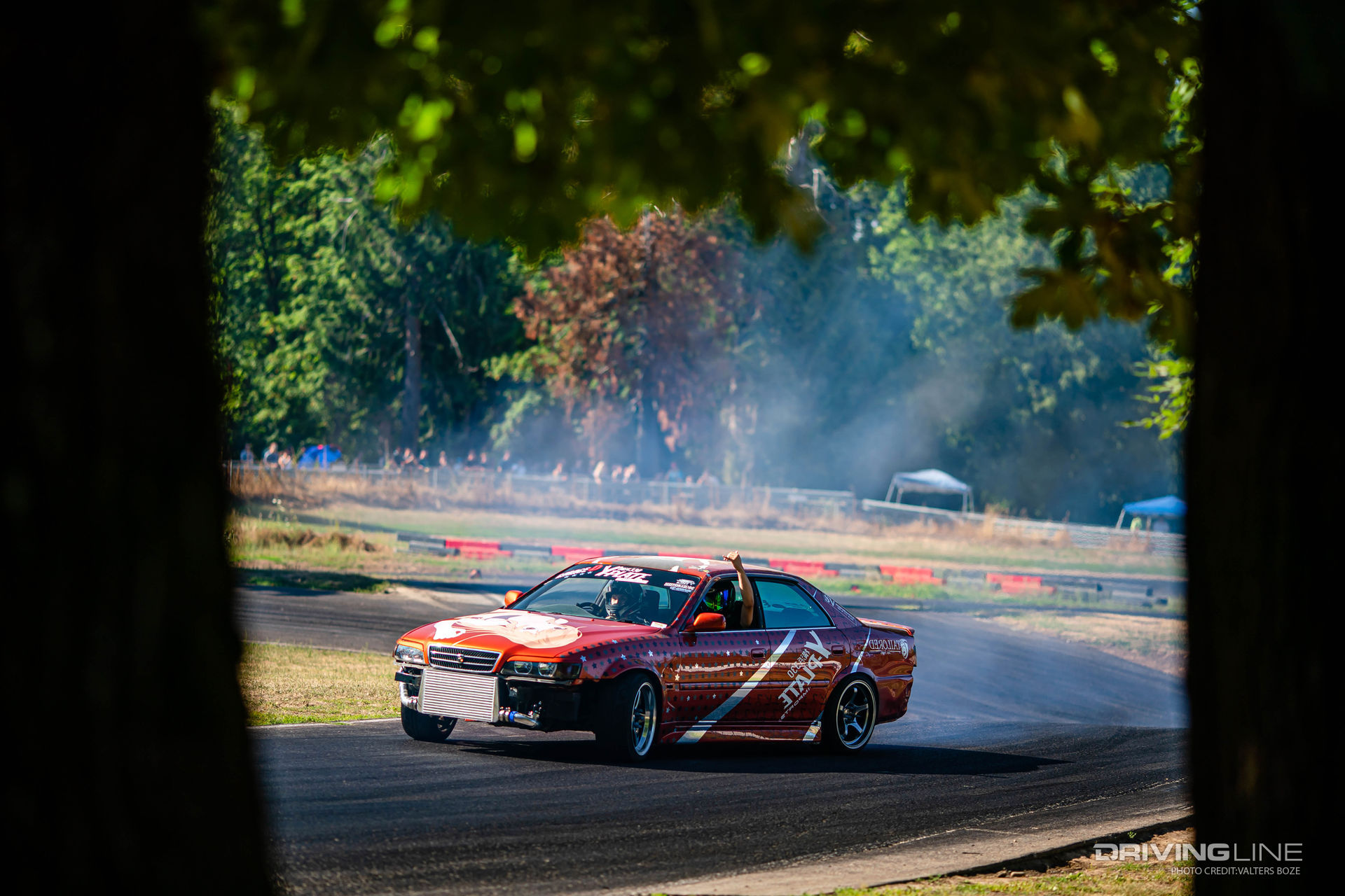 Toyota JZX100 Mark II drifting