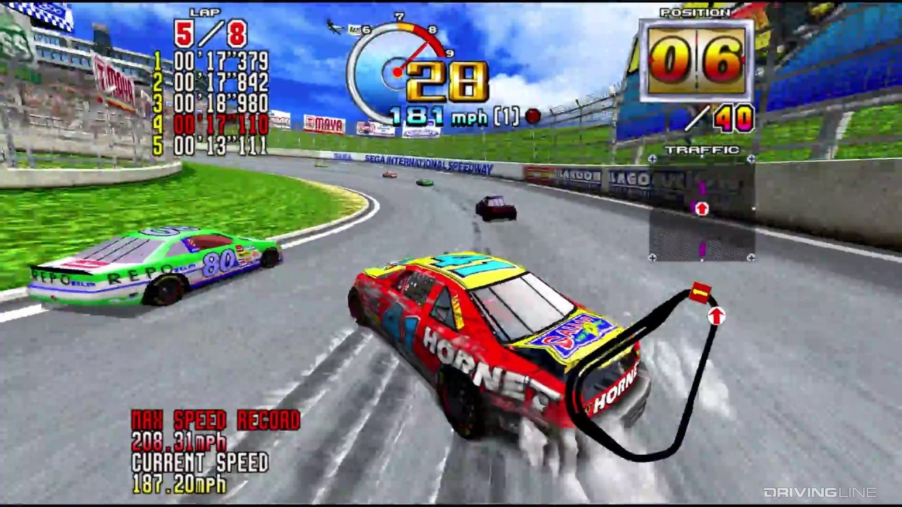 Daytona USA Hornet racing