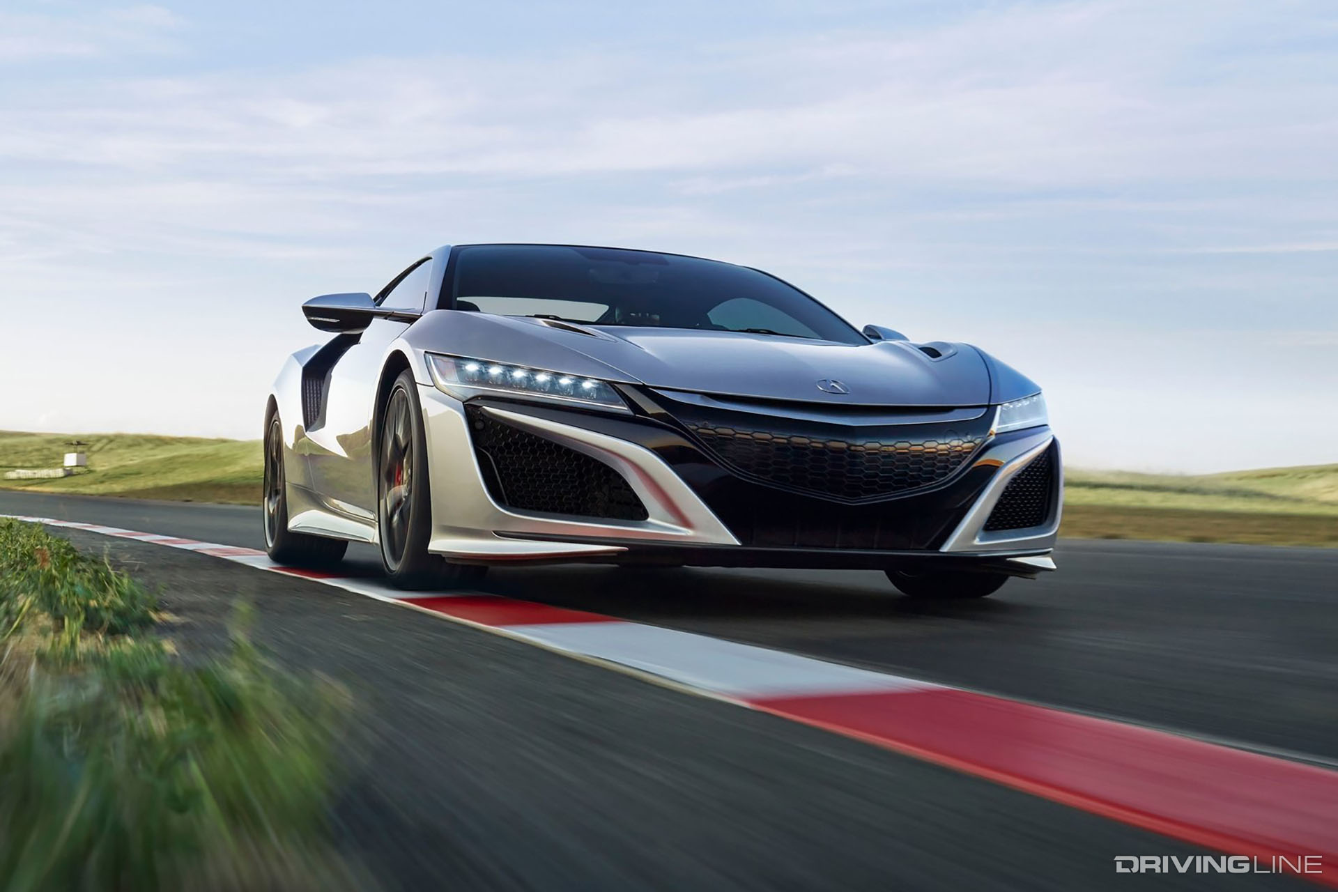 2019 Acura NSX on the track