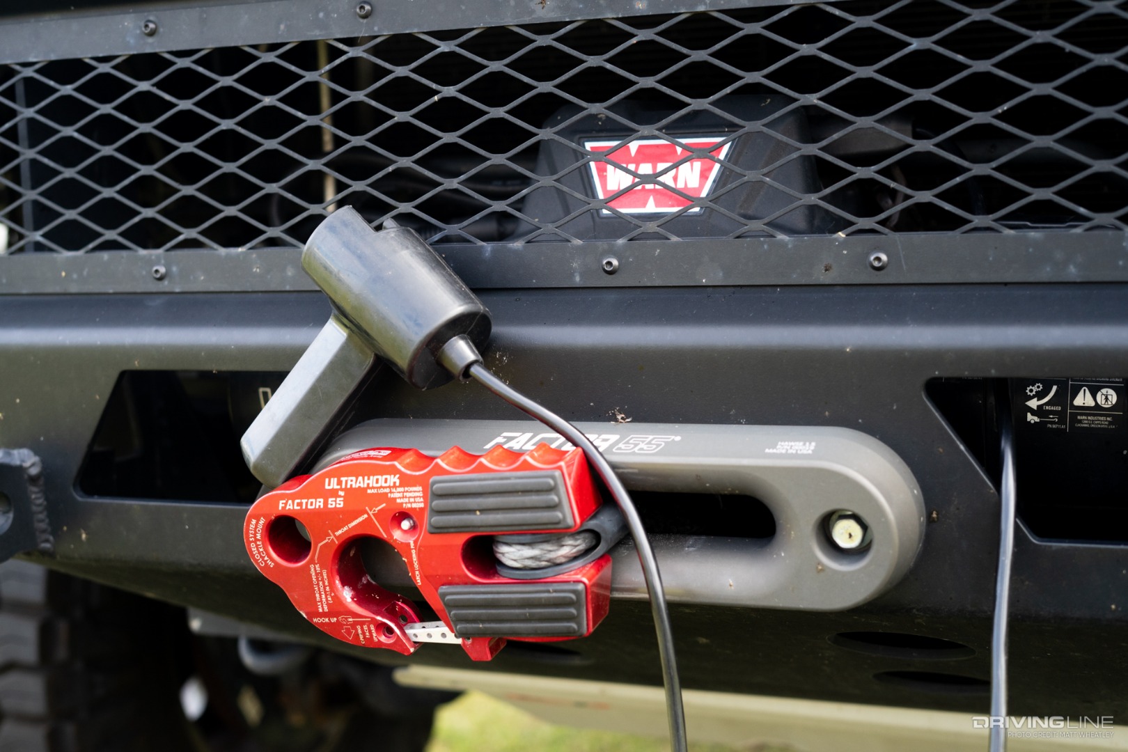 Warn Winch and Factor 55 Ultrahook