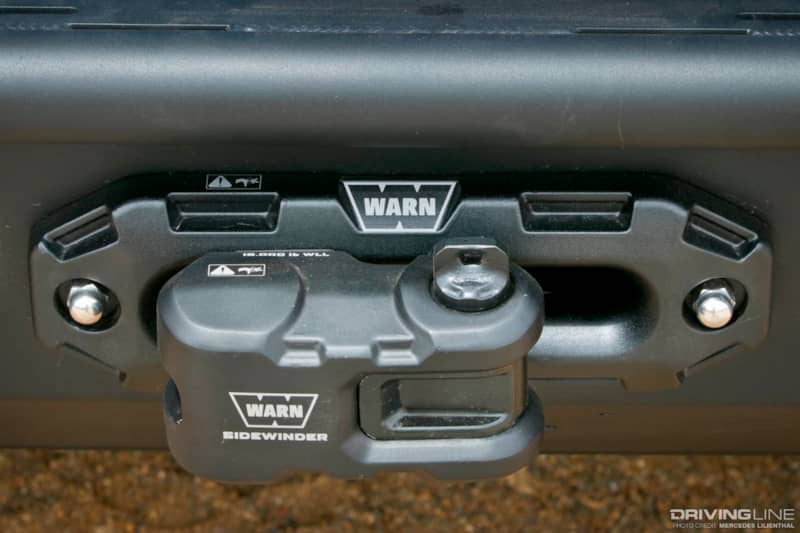WARN's Epic Sidewinder mounted on vehicle